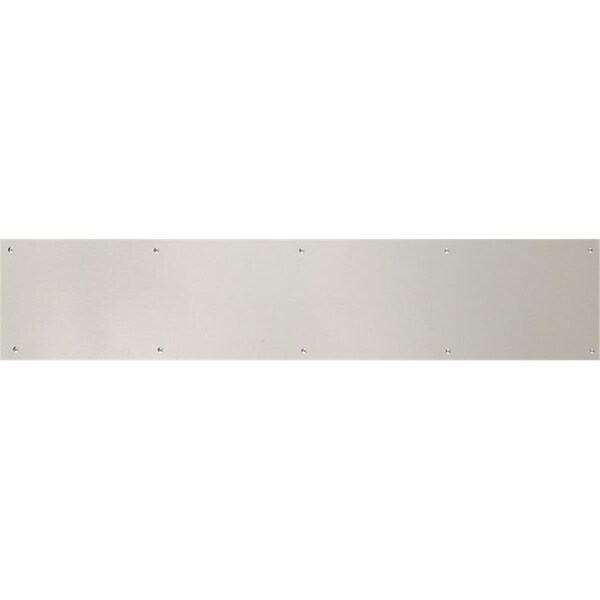Brass Accents 6 in. x 28 in. Kick Plate Satin Nickel Screw Mount A09-P0628-619 - main